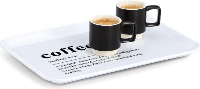 Produktbild Zeller Present Tablett Melamin Coffee 30.5x22 cm
