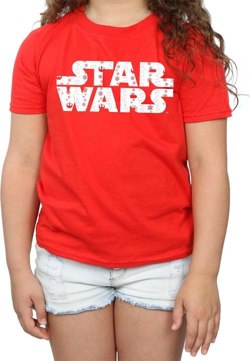 Immagine prodotto Star Wars Christmas Logo Maglietta Ragazze (140, 146)