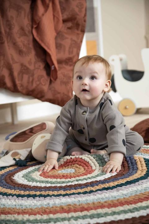 Image du produit Sebra Tapis au crochet Multi couleurs (120 x 120 cm)