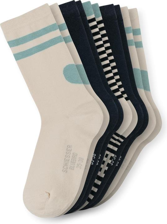 Cream, Dark Blue, Green