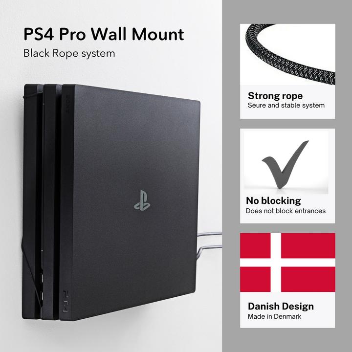 Actual product image Floating Grip Playstation 4 Pro and Controller Wall Mount (PS4)