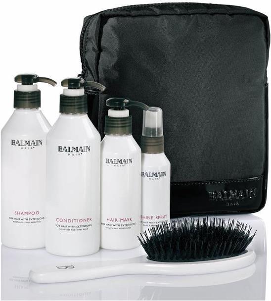 Balmain Beauty Bag incl. Shampoo Cond. Mask Shine Spray (Hair care set)