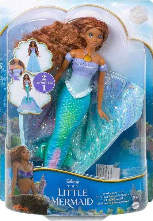 Actual product image Mattel The Little Mermaid Transforming Feature Ariel