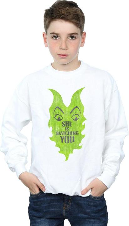 Actual product image Disney Boys The Descendants Maleficent She Is Watching Sweatshirt (140, 146)