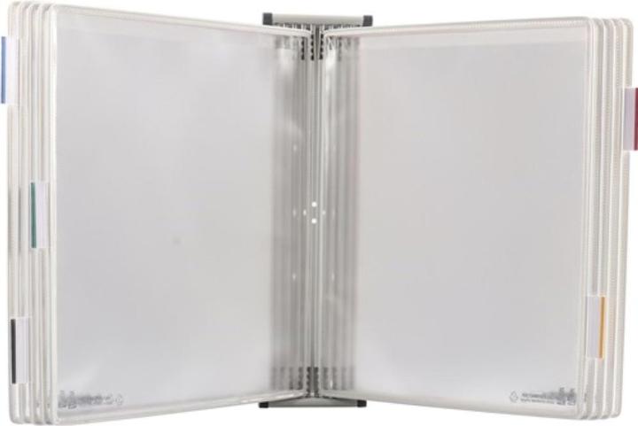 Produktbild Tarifold Wandhalter 10 Sichttafeln schwarz lackiertf.A4