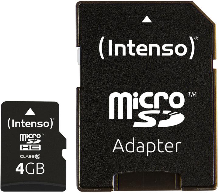 Intenso microSD Class 10 (4 GB, microSDHC, U1)