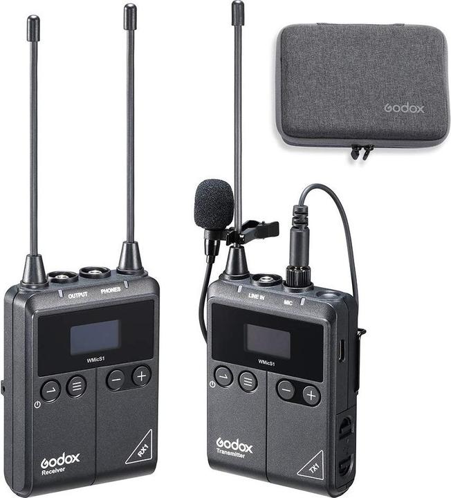 Productafbeelding Godox UHF Draadloze & Lavalier-microfoon TYPE-C-poort (5V)