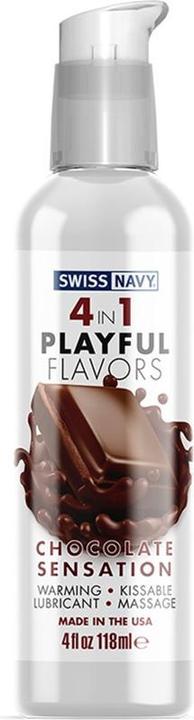 Swiss Navy 4 in 1 Chocolate Sensation 4 oz/118 ml (118 ml)