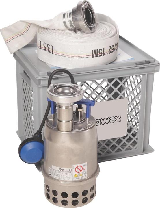 Nowax Submersible flood pump flood set by EBARA STPN 600 incl. carrier/filter basket with lockable (Sewage pump)
