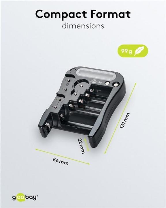 Image du produit Goobay Testeur de piles LCD