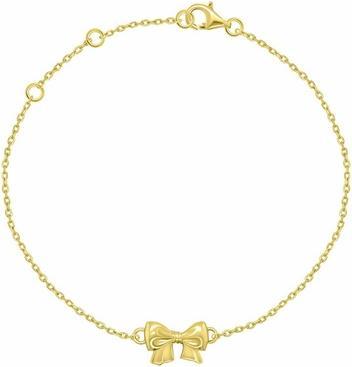Immagine prodotto Brilio Silver - Minimalist gold plated bow bracelet BRC188Y