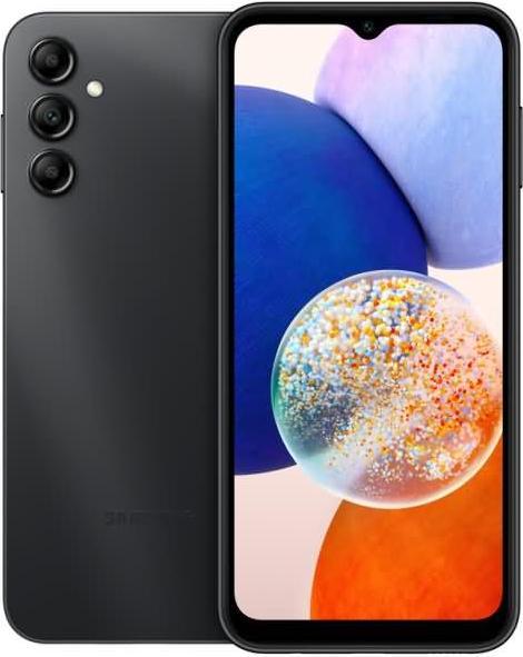 Actual product image Samsung Galaxy A14 LTE (64 GB, Black, 6.60", Dual SIM, 50 Mpx, 4G)