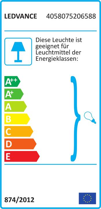Energie-Label Ledvance Endura Classic Post (E27, IP44)