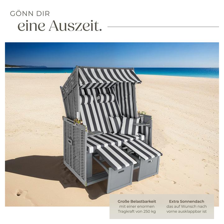 Actual product image tectake Beach chair incl. protective cover