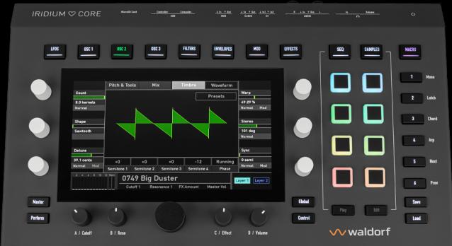 Actual product image Waldorf Iridium Core synthesiser