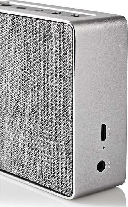 Actual product image Nedis SPBT-1002 Bluetooth Speaker Gun Metal Grey (20 h, Rechargeable battery operated)