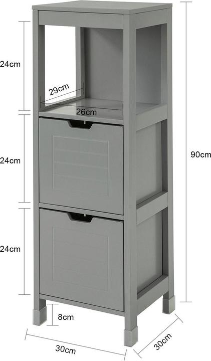 Actual product image SoBuy Bathroom cabinet (30 x 90 x 30 cm)