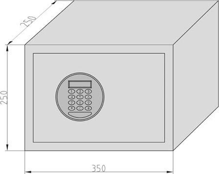 Actual product image BASI 2115-0012-CODE EMT 250 - Code safe combination lock