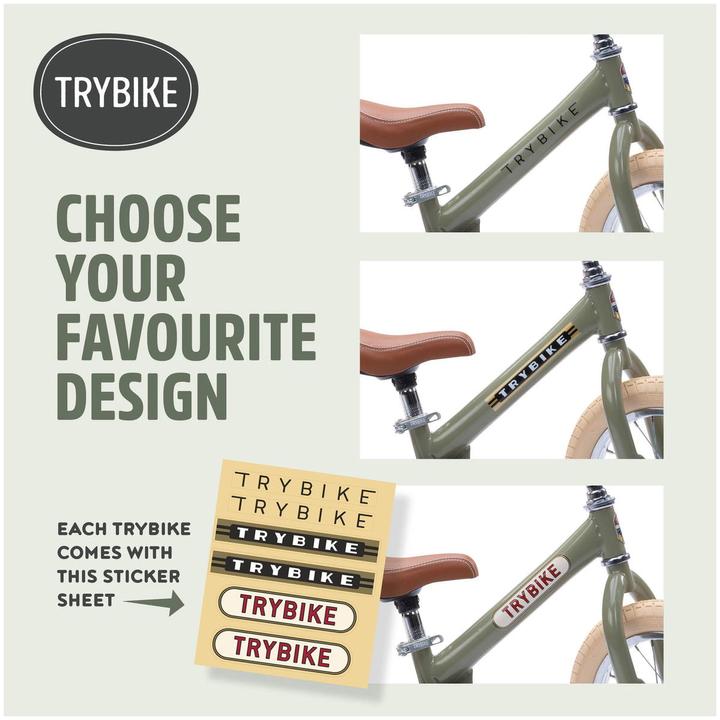 Produktbild Trybike Laufrad 2 in 1 vintage, green matt (12")