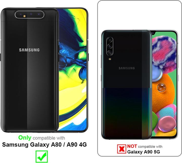 Produktbild Cadorabo Book Jeans Optik Cover (Samsung Galaxy A80)