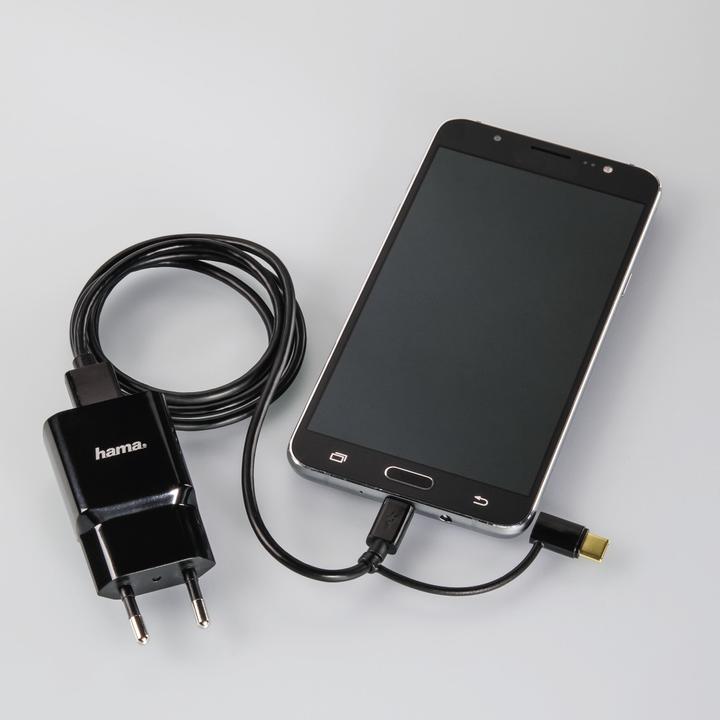 Produktbild Hama 2in1-Micro-USB-Kabel mit USB-C-Adapter (1 m, USB 2.0)
