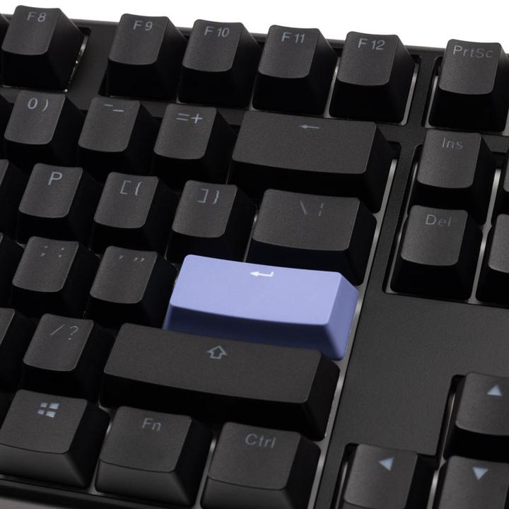 Actual product image Ducky One 3 Classic Black/White TKL Gaming Keyboard, RGB LED - MX-Blue (US) (US, Cable)