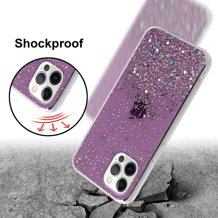 Actual product image Cadorabo TPU cover sparkling glitter (Apple iPhone 12, Realme 12 Pro+)