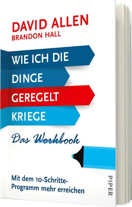 Actual product image Wie ich die Dinge geregelt kriege – Das Workbook (German, David Allen, 2021)