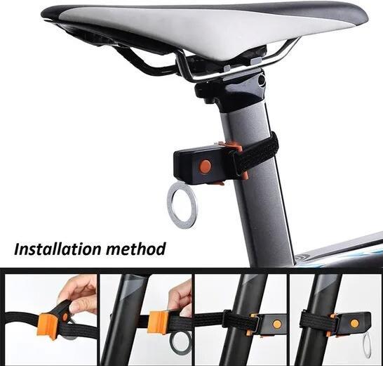 Actual product image MRB Mini LED bike rear light Heart