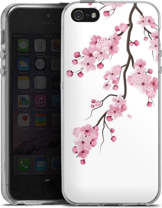 Produktbild DeinDesign Silikon Hülle für Apple iPhone 5s Handyhülle Case Smartphone Schutzhülle Asien Japan Kirschblüten (Apple iPhone 5s)
