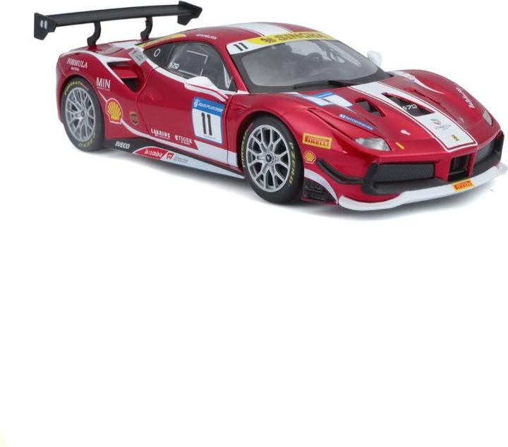 Actual product image Bburago Ferrari Racing kit 488 Challenge 1/24 red