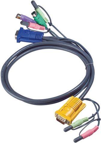 Image du produit Aten Câble PS/2 relié au commutateur KVM, 1,8m