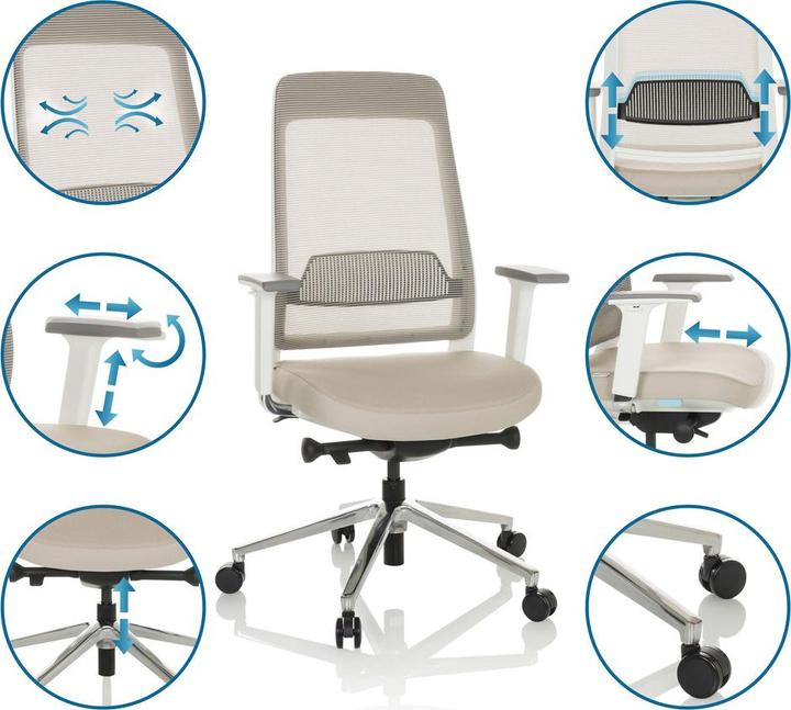 Actual product image Hjh Office Chiaro T2 White