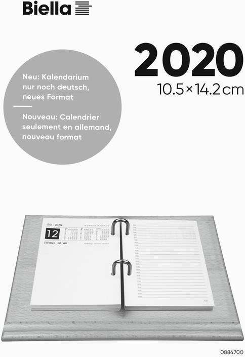 Produktbild Biella Umlegeblock gelocht gross (A6, Deutsch)