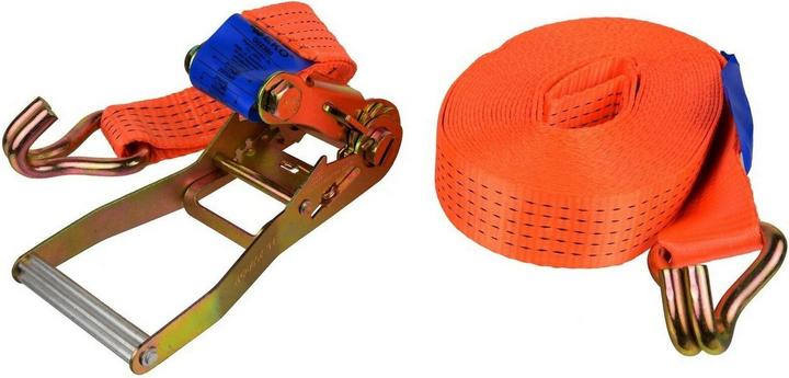 GEKO Tensioning strap with ERGO ratchet and hook, 8m/2T/35mm