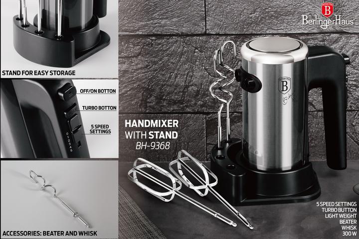 Produktbild BerlingerHaus Handrührer mit Ständer 300W (300 W)