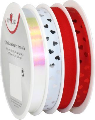Immagine prodotto Susy Card Nastro regalo multi bobina "Cherie" su bobina, liscio, 10 mm x 5 m, per decorare (Nastro da regalo)