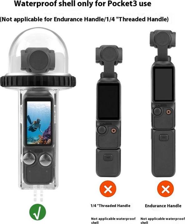 Produktbild Ueli Express DJI Osmo Pocket 3 Wasserdichtes Tauchgehäuse 40m (Osmo Pocket 3)