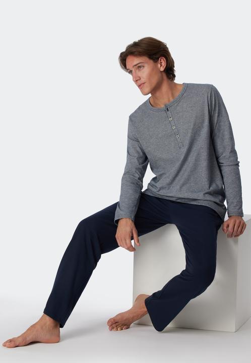 Image du produit Schiesser pyjama long pour homme / pyjama avec patte de boutonnage (XL)