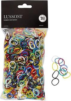 Tools for Beauty T4B LUSSONI Rubber Hair Bands for Braids and Various Hairstyles 15mm - 100g Multicolor