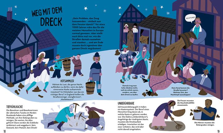 Produktbild Das Buch vom Klo - Eine Reise durch die stinkende Vergangenheit (Deutsch, Olivia Meikle, Gundula Müller-Wallraf, Ella Kasperowicz, Katie Nelson, 2025)