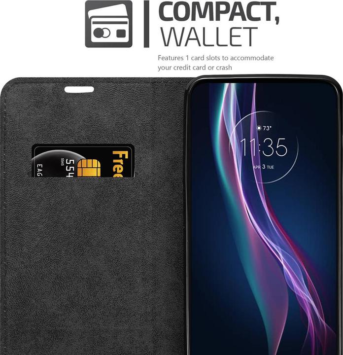 Actual product image Cadorabo Book Invisible Magnet Cover (Motorola One Fusion+)