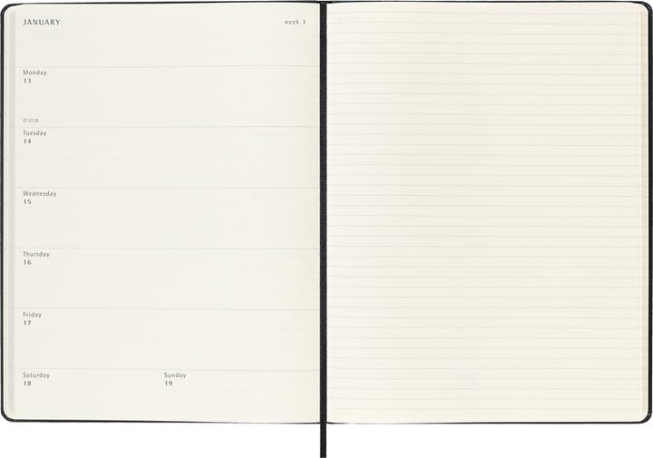 Produktbild Moleskine Notizkalender (19 x 25 cm, Englisch)