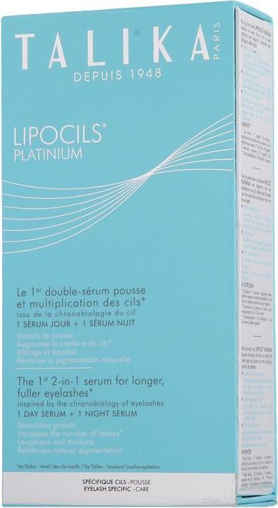 Image du produit Talika Lipocils Platinum soin des cils (20 ml, Jour + nuit)