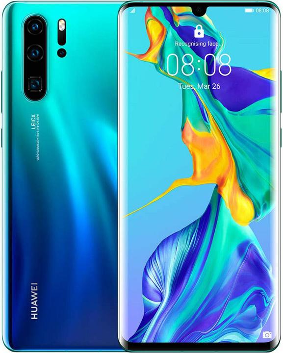 Huawei P30 Pro (EU) (256 GB, Aurora Blue, 6.47", Hybrid Dual SIM, 40 Mpx, 4G)