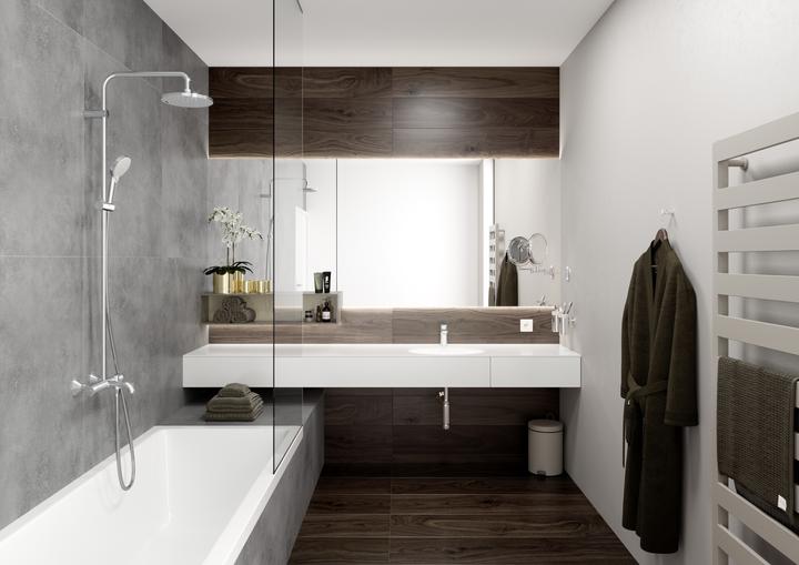 Actual product image hansgrohe Vernis Blend Einhebel-Waschtischarmatur 100 mit Zugstangen-Ablaufgarnitur