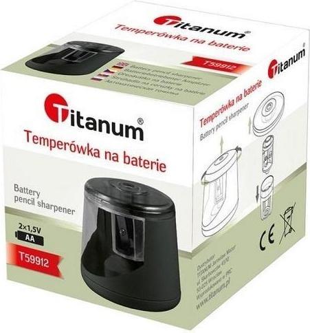 Produktbild Titanum Automatischer elektrischer Bleistiftspitzer 7–8 mm, batteriebetrieben