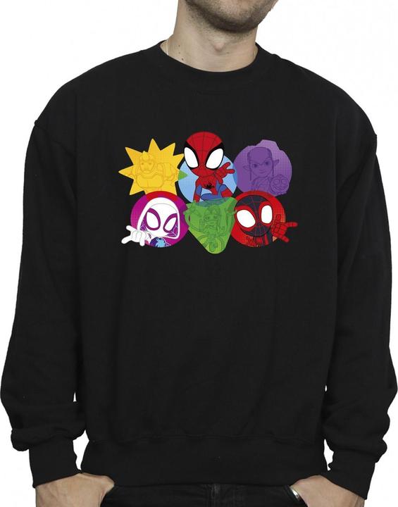 Immagine prodotto Spidey And His Amazing Friends Faces Felpa Uomo (L)