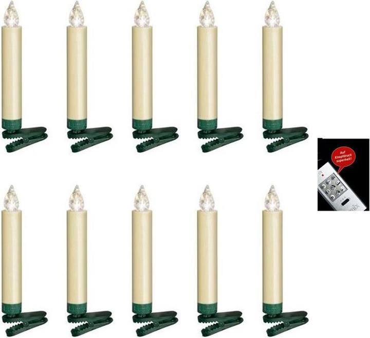 Produktbild Krinner LED Christbaumkerze Superlight Starter-Set (10 x)