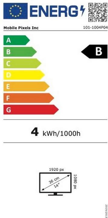 Energie-Label Mobile Pixels Trio Max 2.0 (1920 x 1080 Pixel, 14.10")